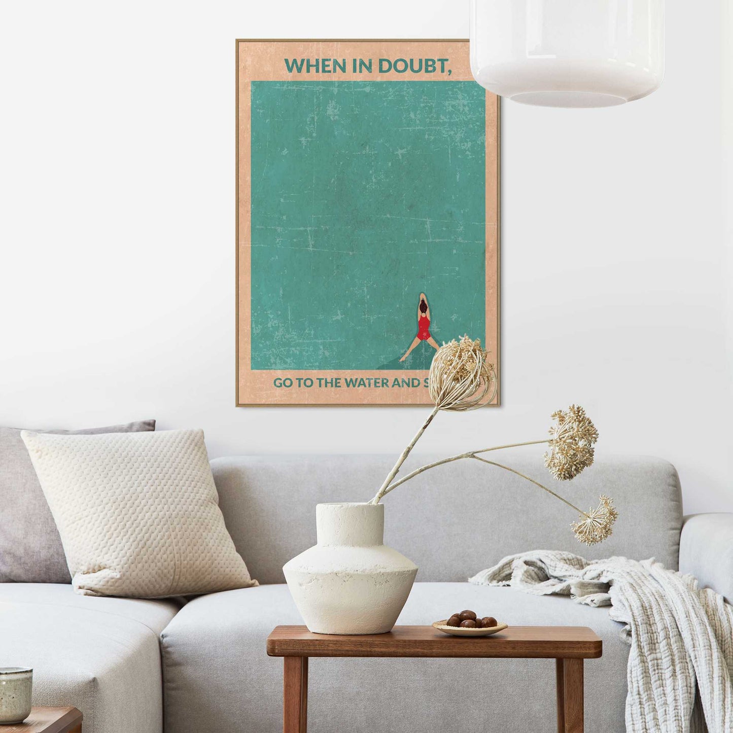 Framed Poster Blue Escape 70x50