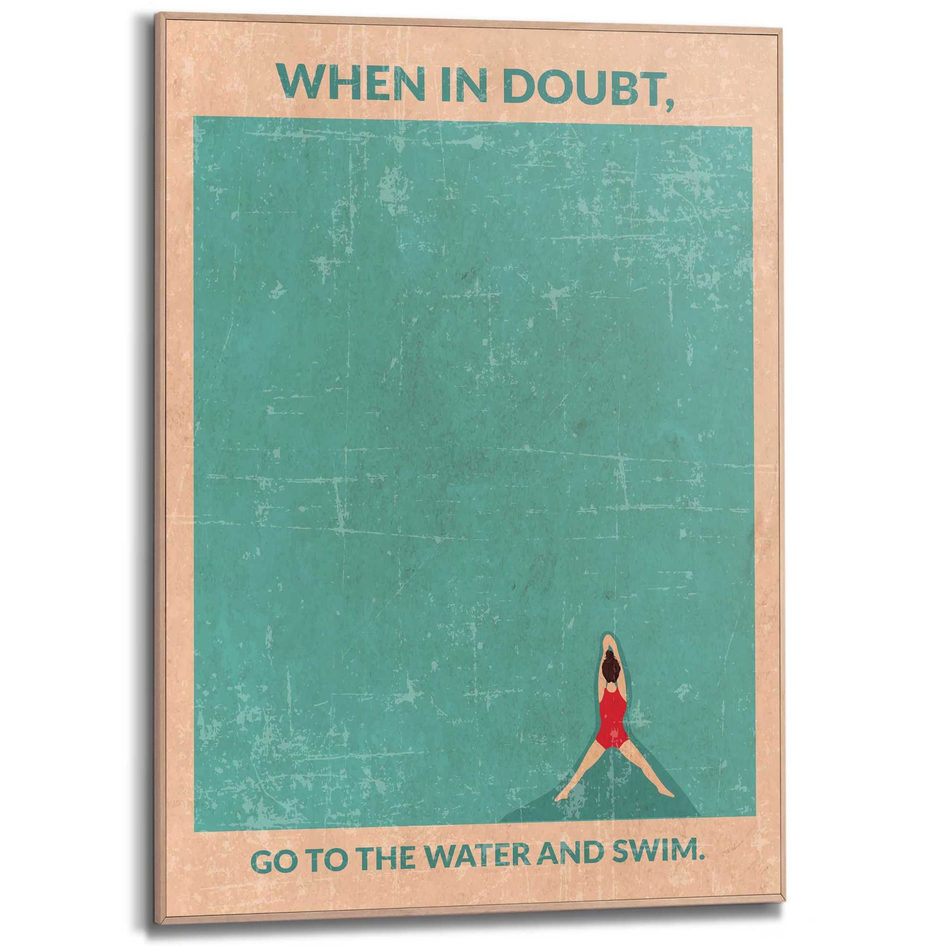 Framed Poster Blue Escape 70x50