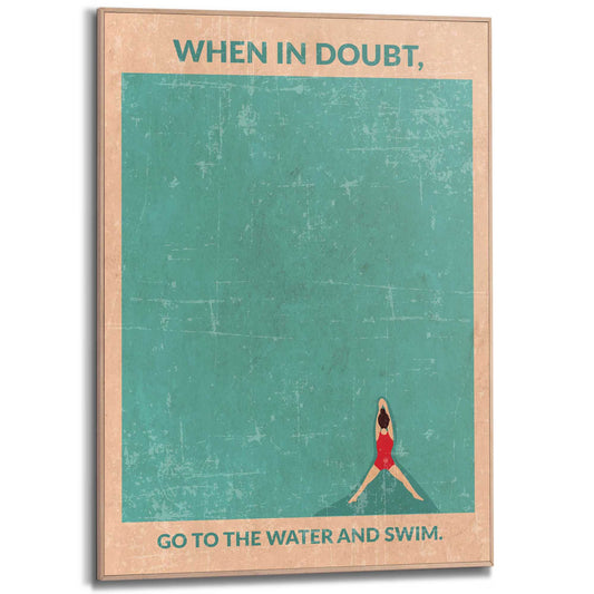 Framed Poster Blue Escape 70x50