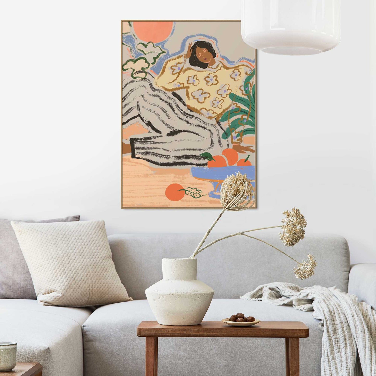 Framed Poster Lazy Afternoon 70x50