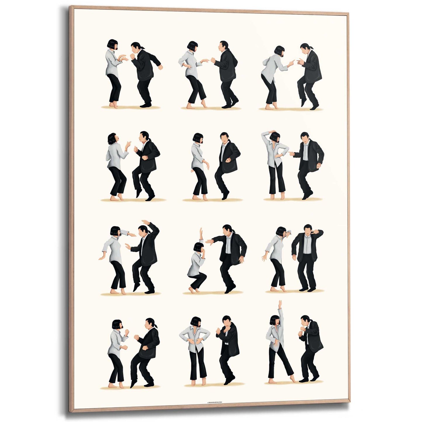 Framed Poster Dance Moves 70x50