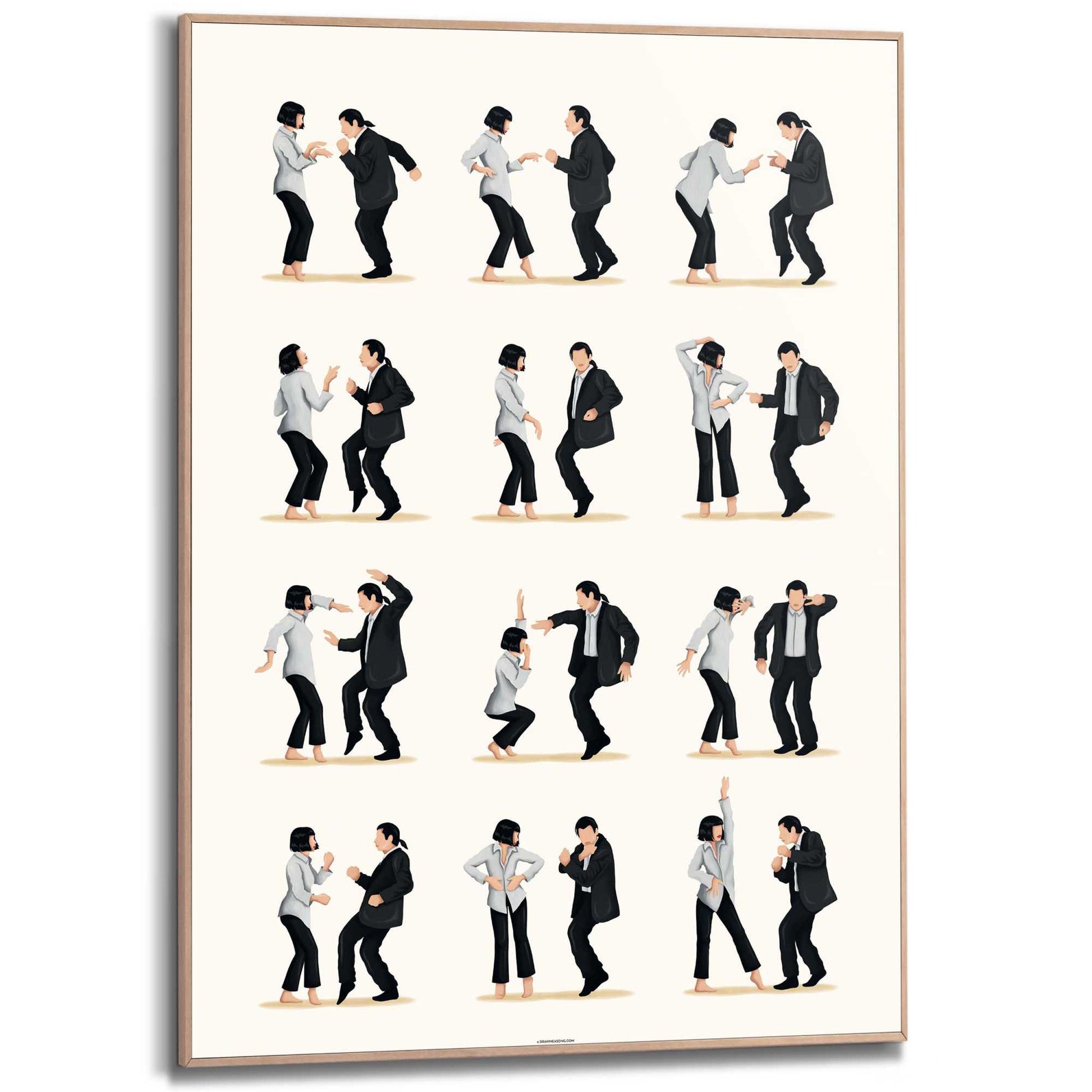 Framed Poster Dance Moves 70x50