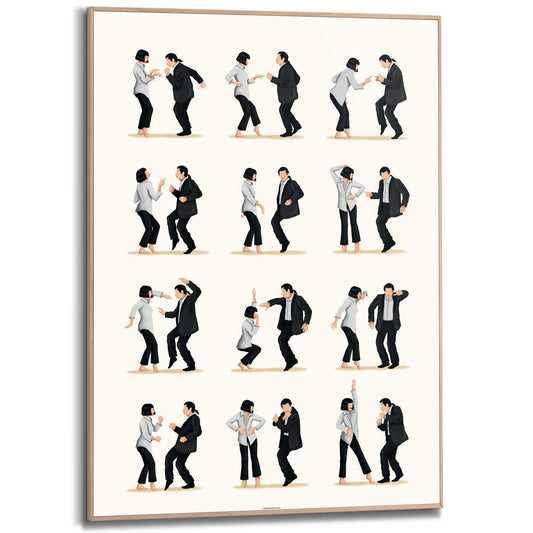 Framed Poster Dance Moves 70x50