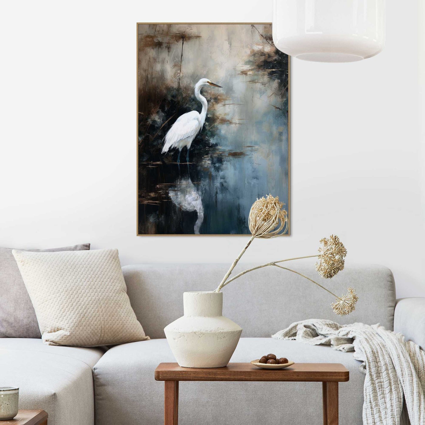 Framed Poster Misty Waters 70x50