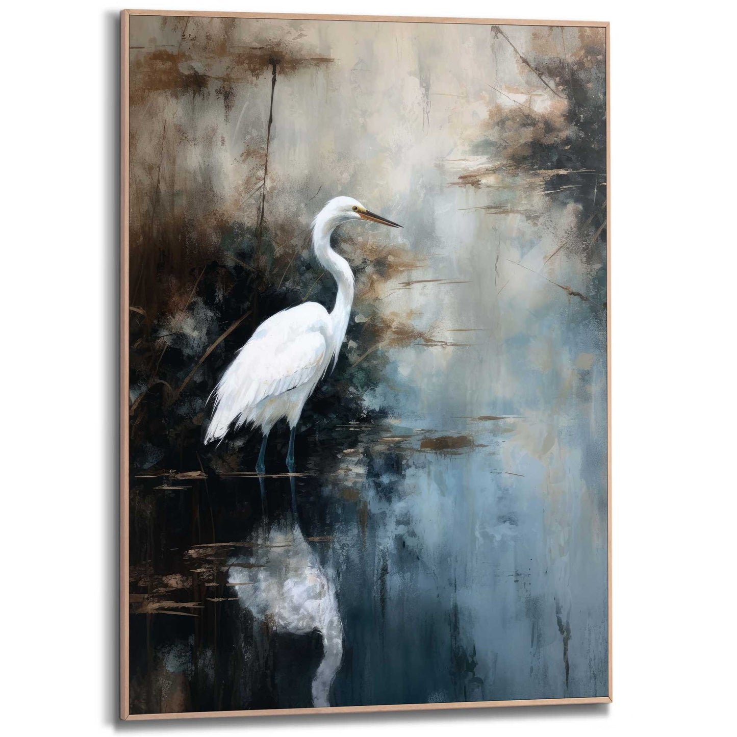 Framed Poster Misty Waters 70x50