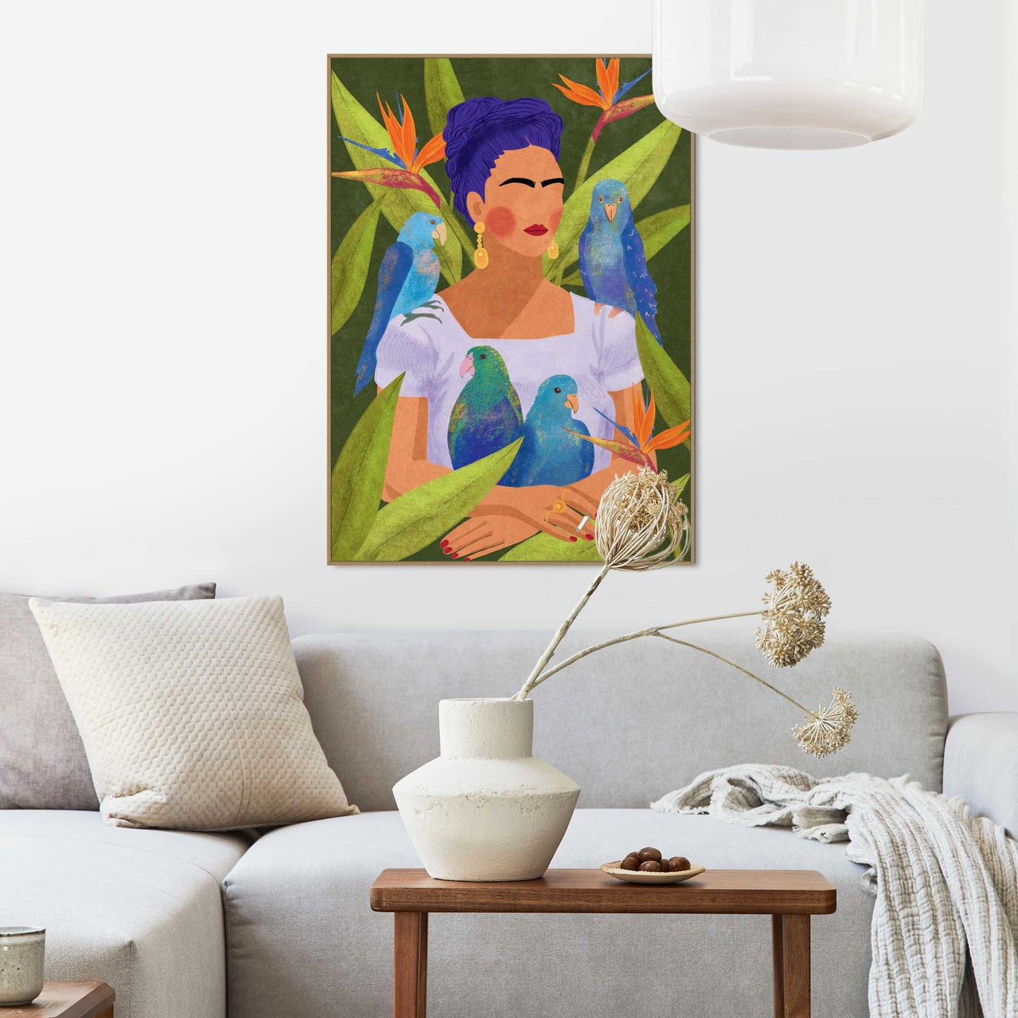 Framed Poster Tropical Frida 70x50