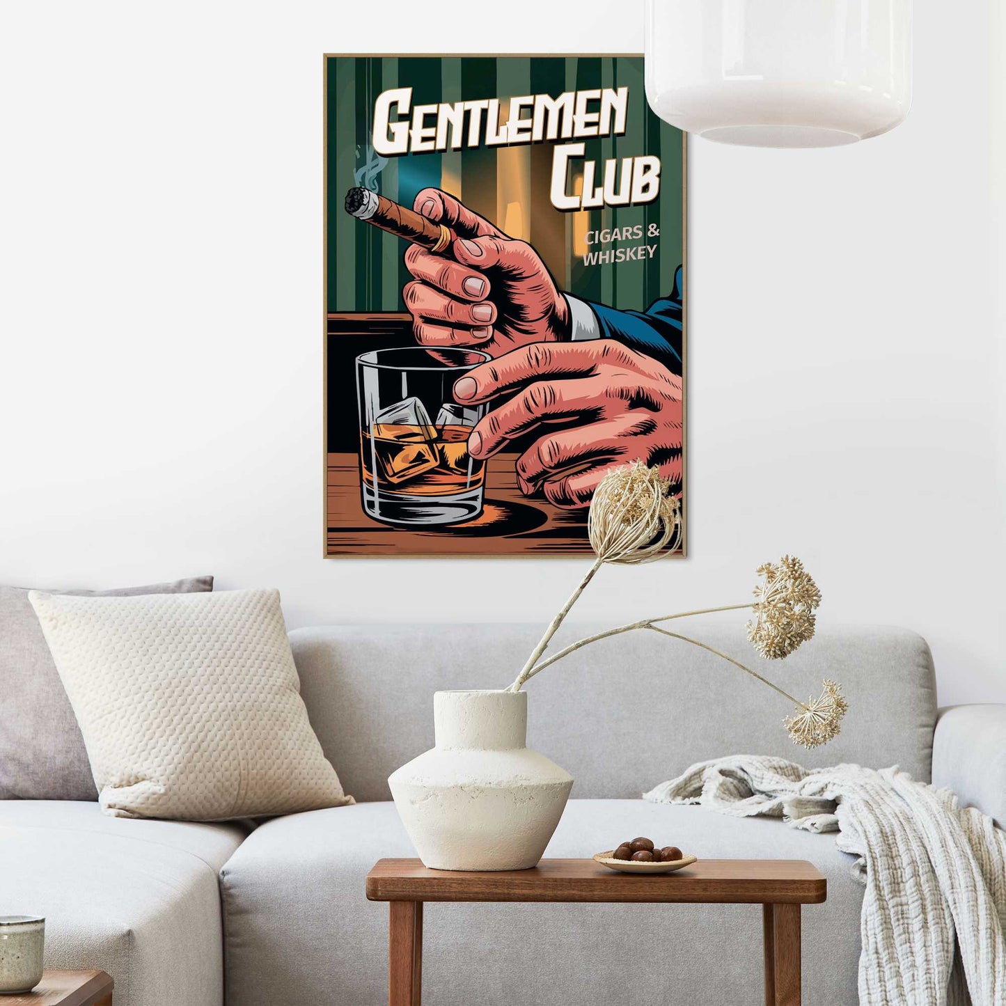 Framed Poster Gentleman's Club 70x50