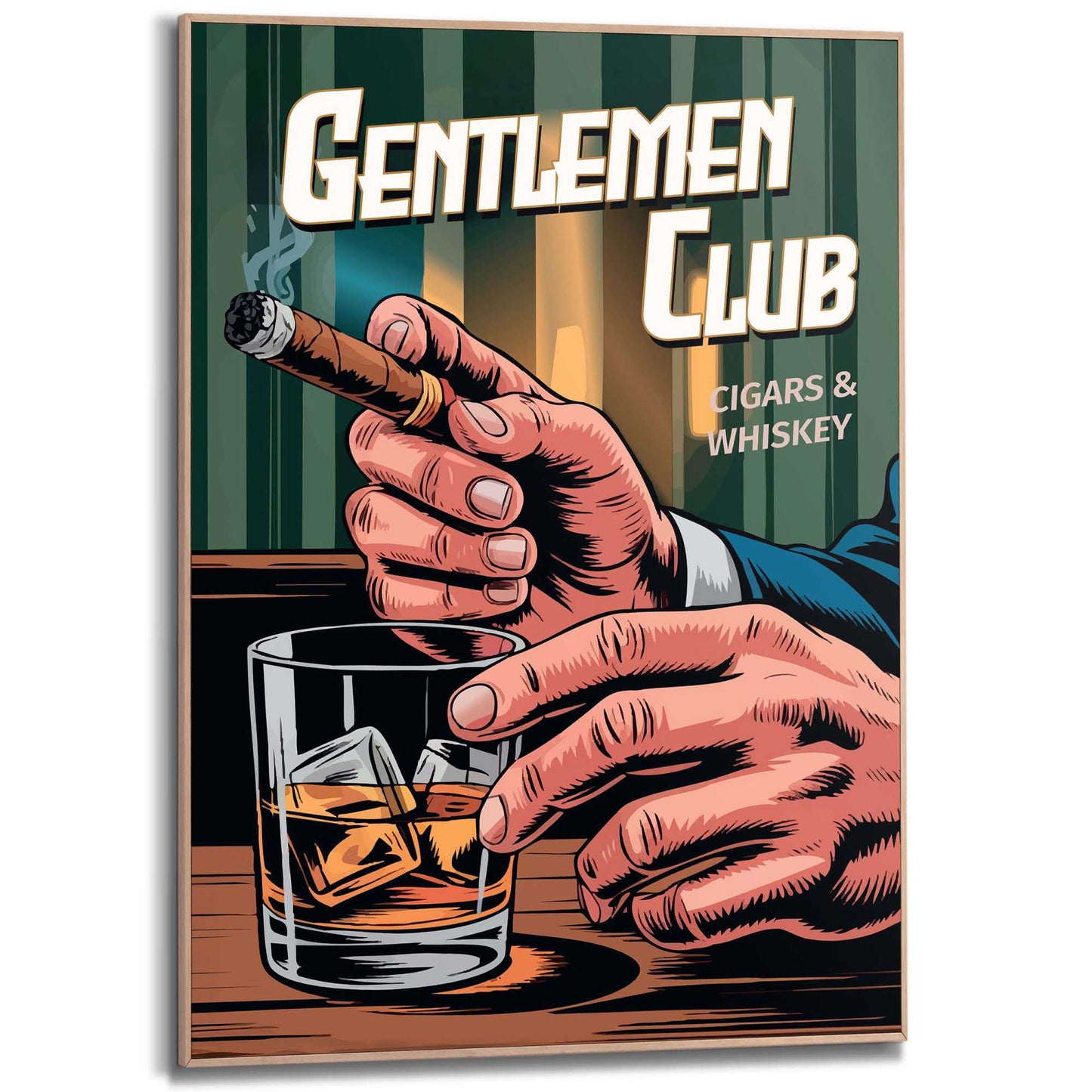Framed Poster Gentleman's Club 70x50