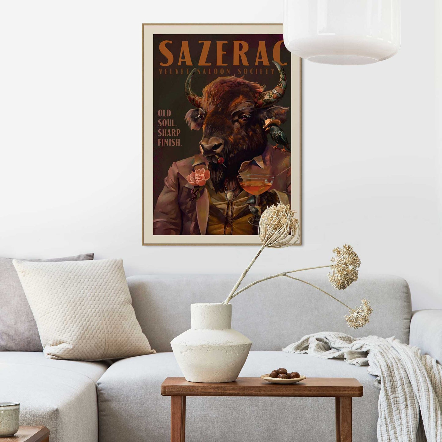 Framed Poster Sazerac Nights 70x50
