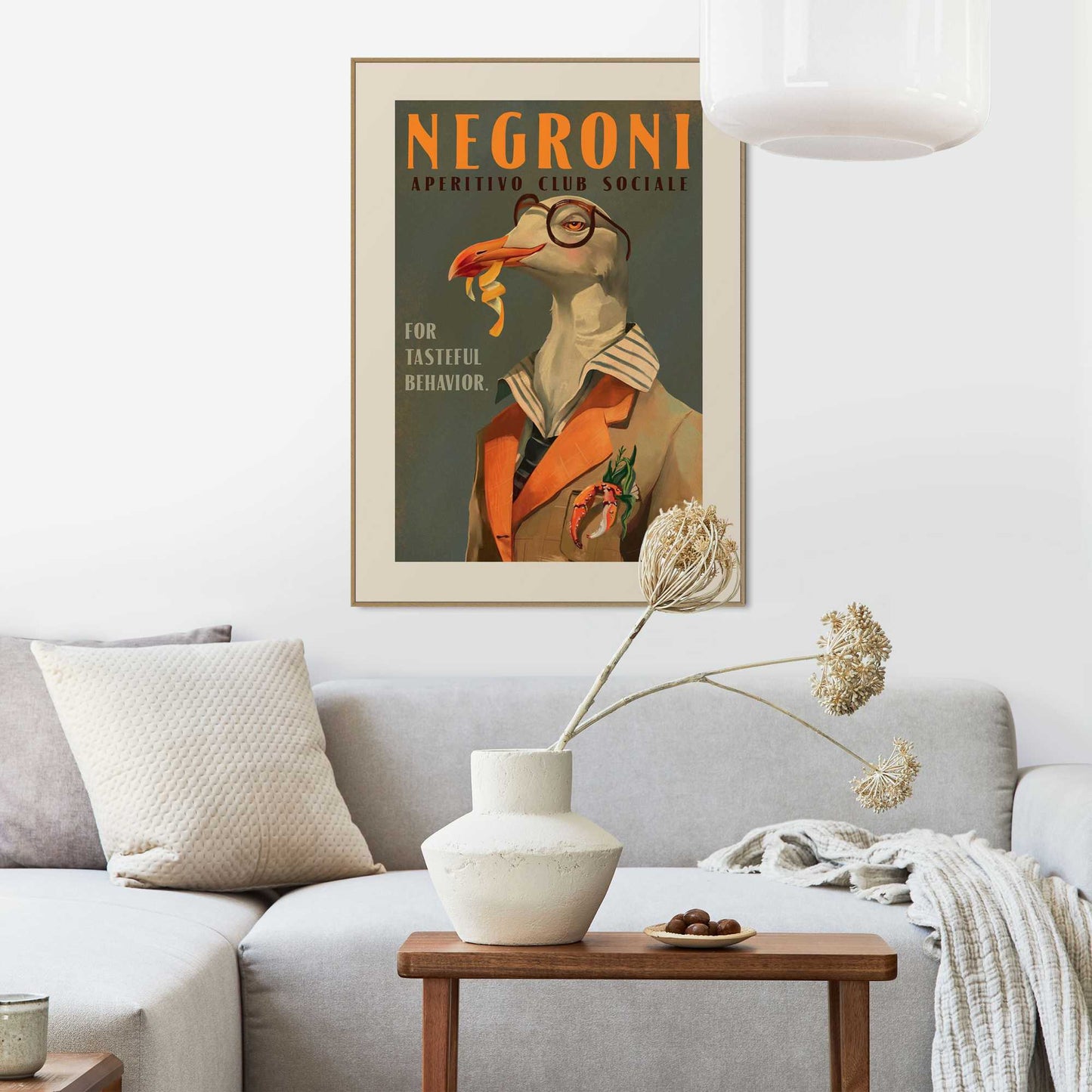 Framed Poster Negroni Society 70x50