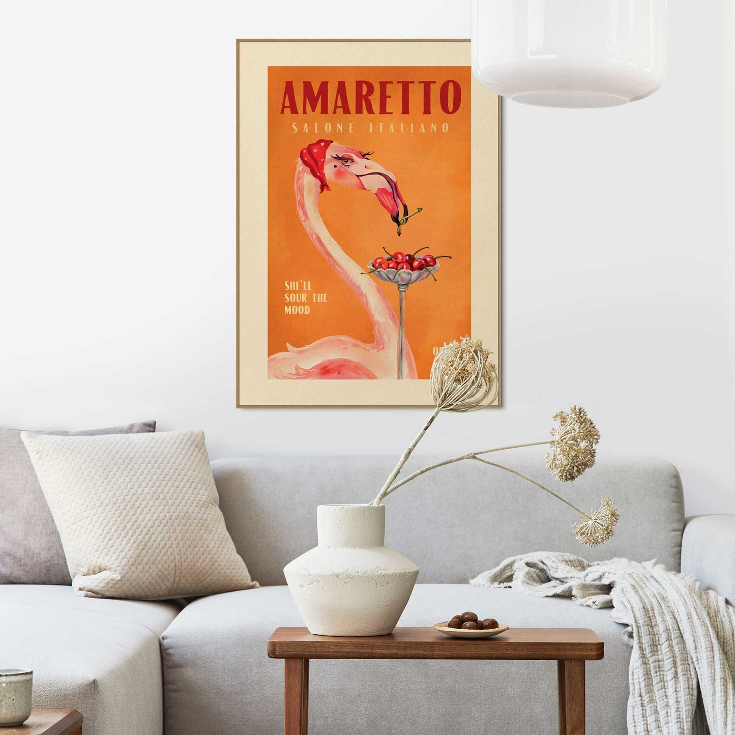 Framed Poster Amaretto Nights 70x50