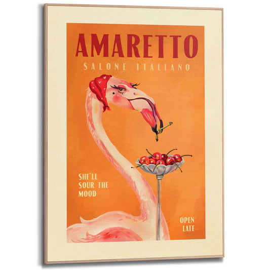 Framed Poster Amaretto Nights 70x50