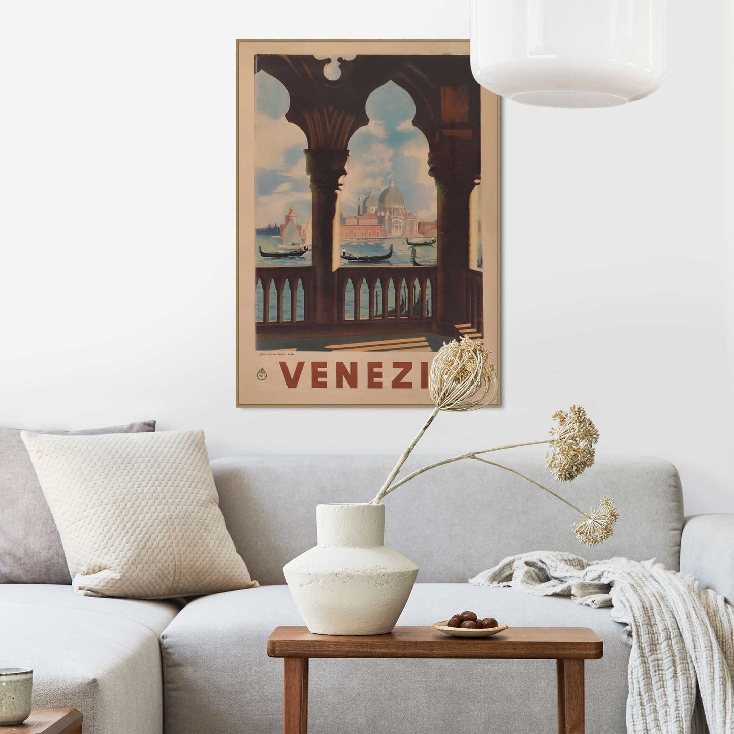 Framed Poster Venice View 70x50