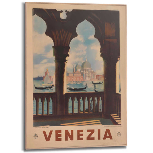 Framed Poster Venice View 70x50