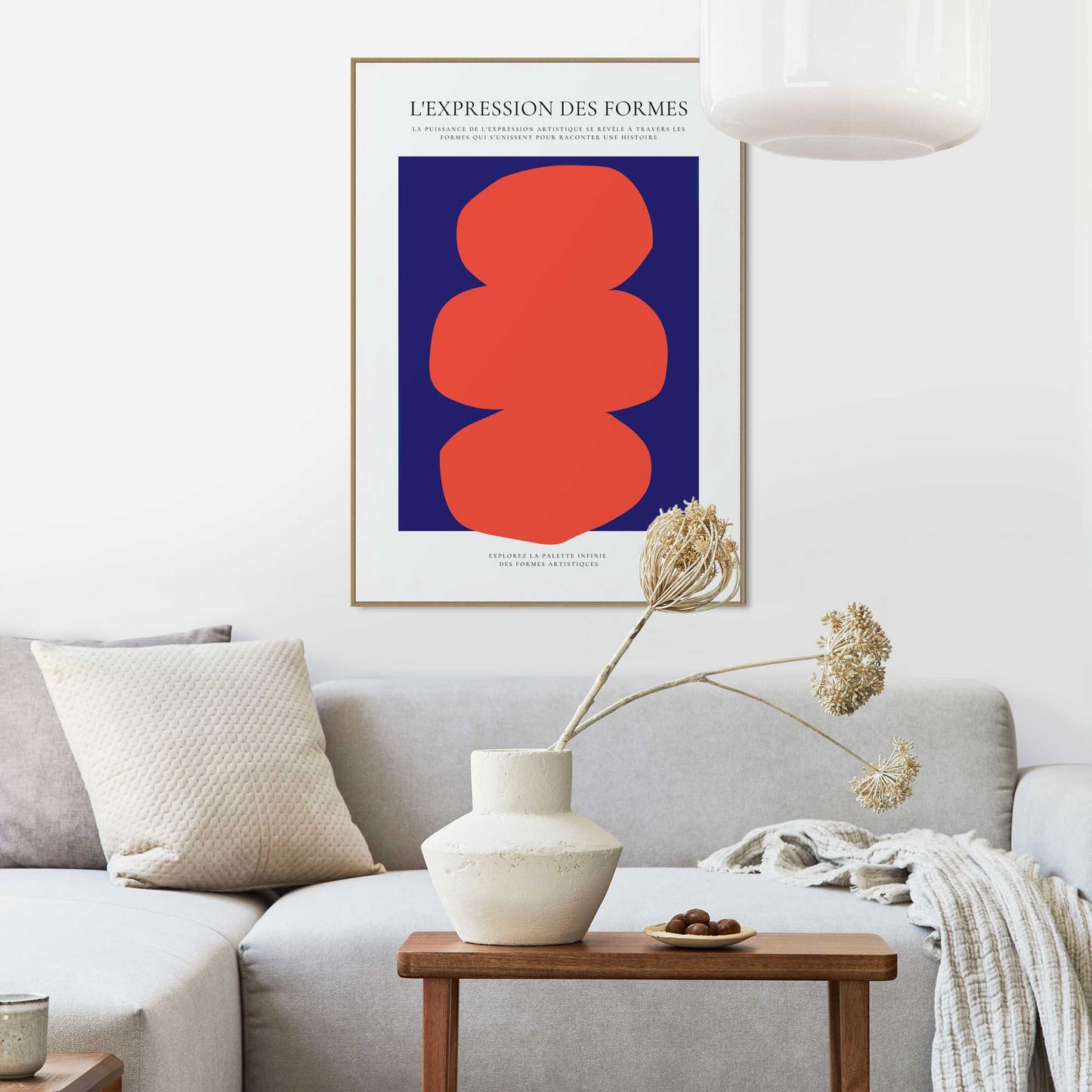 Framed Poster Bold Shapes 70x50