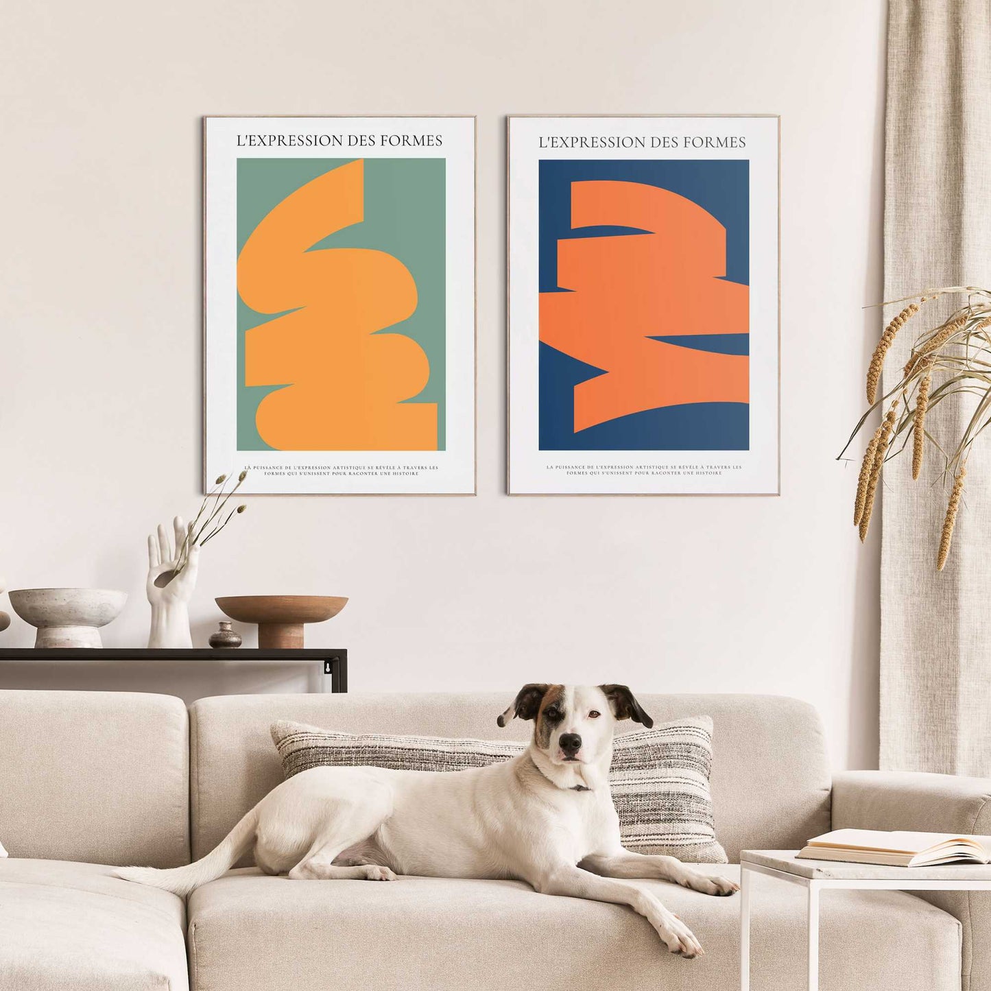 Framed Poster Bold Flow 70x50