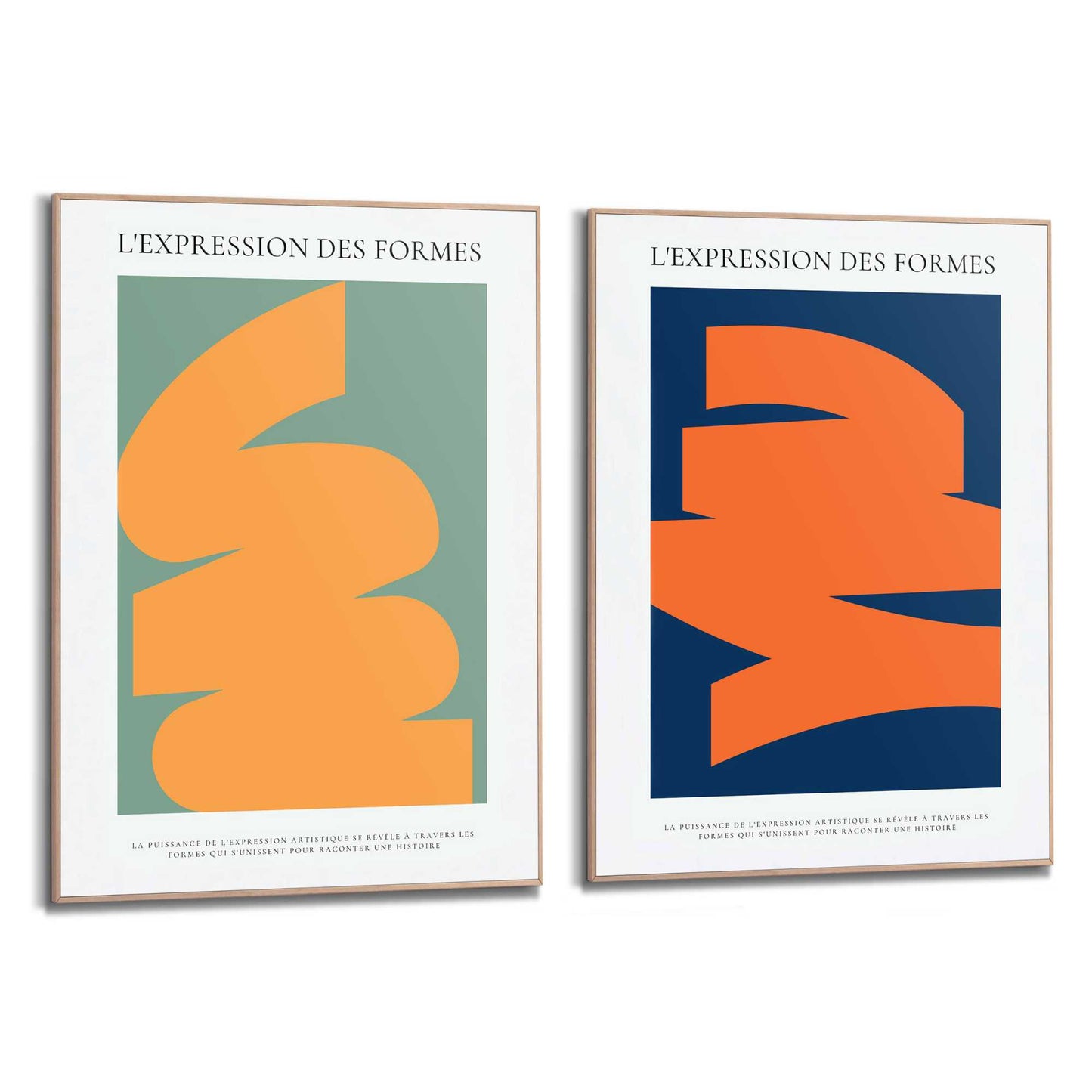 Framed Poster Bold Flow 70x50