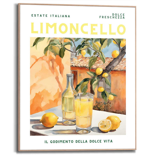 Framed Poster Limoncello Summer 50x40