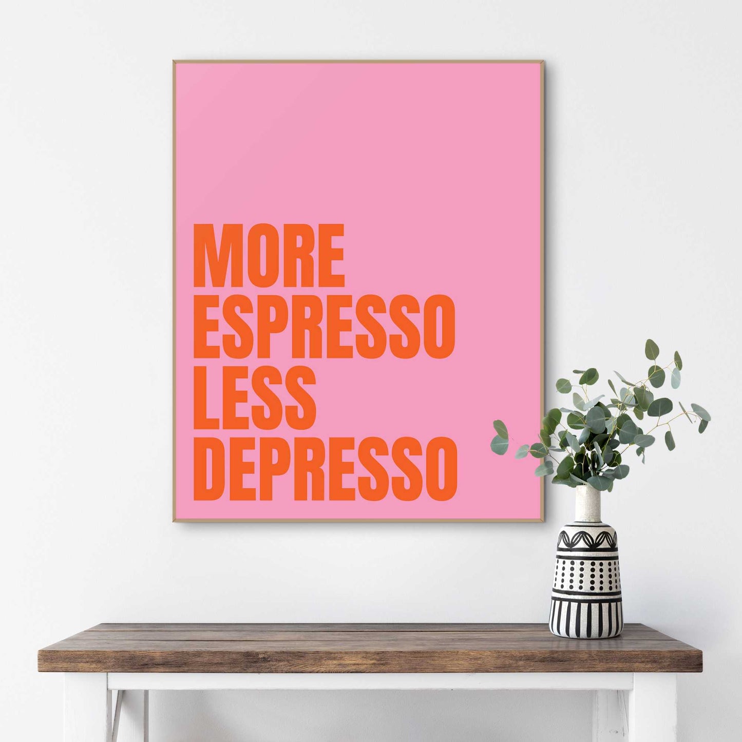 Framed Poster Espresso Mood 50x40