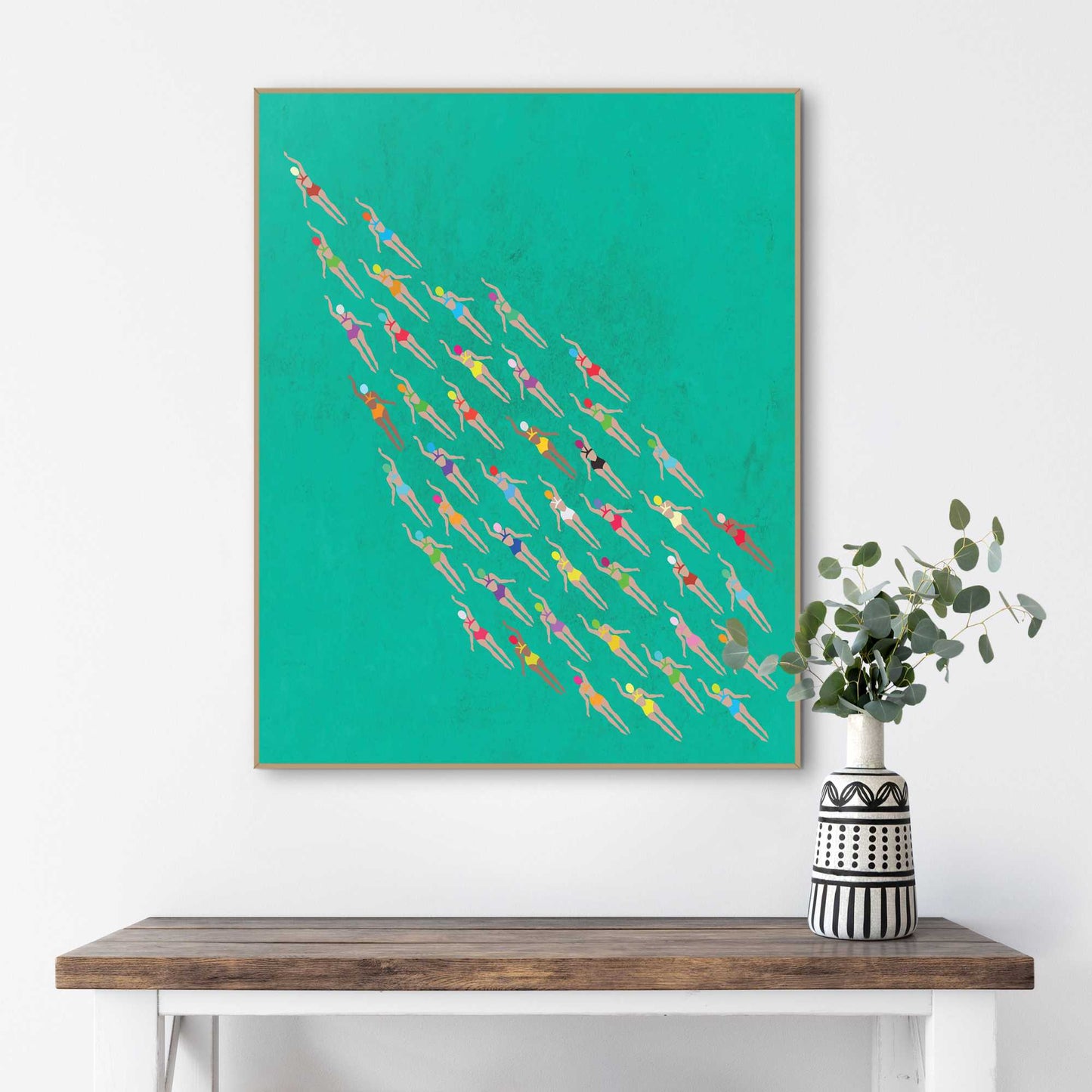 Framed Poster Swim Club 50x40