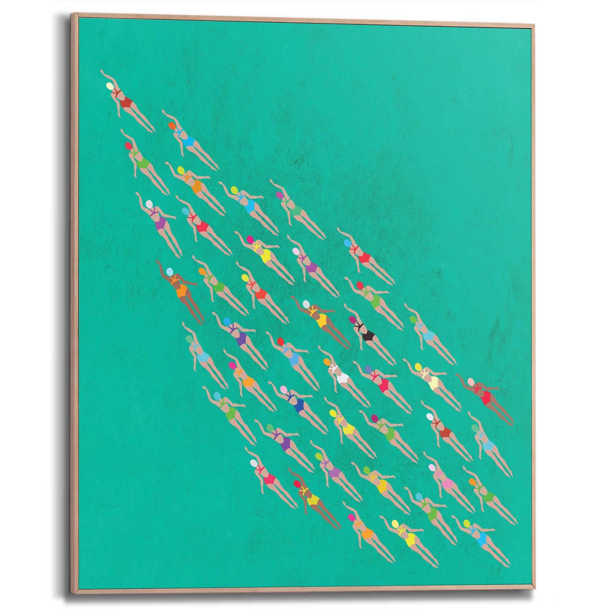 Framed Poster Swim Club 50x40