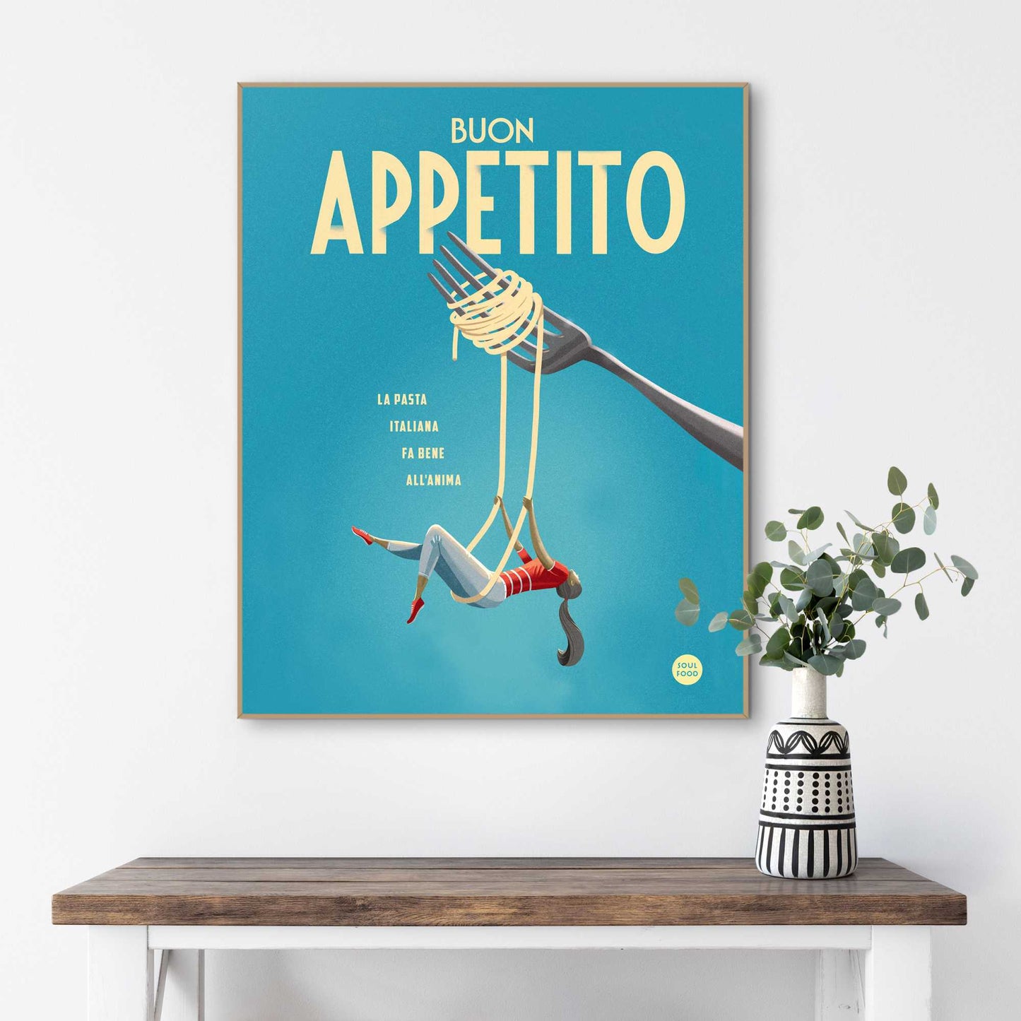 Framed Poster Spaghetti Swing 50x40