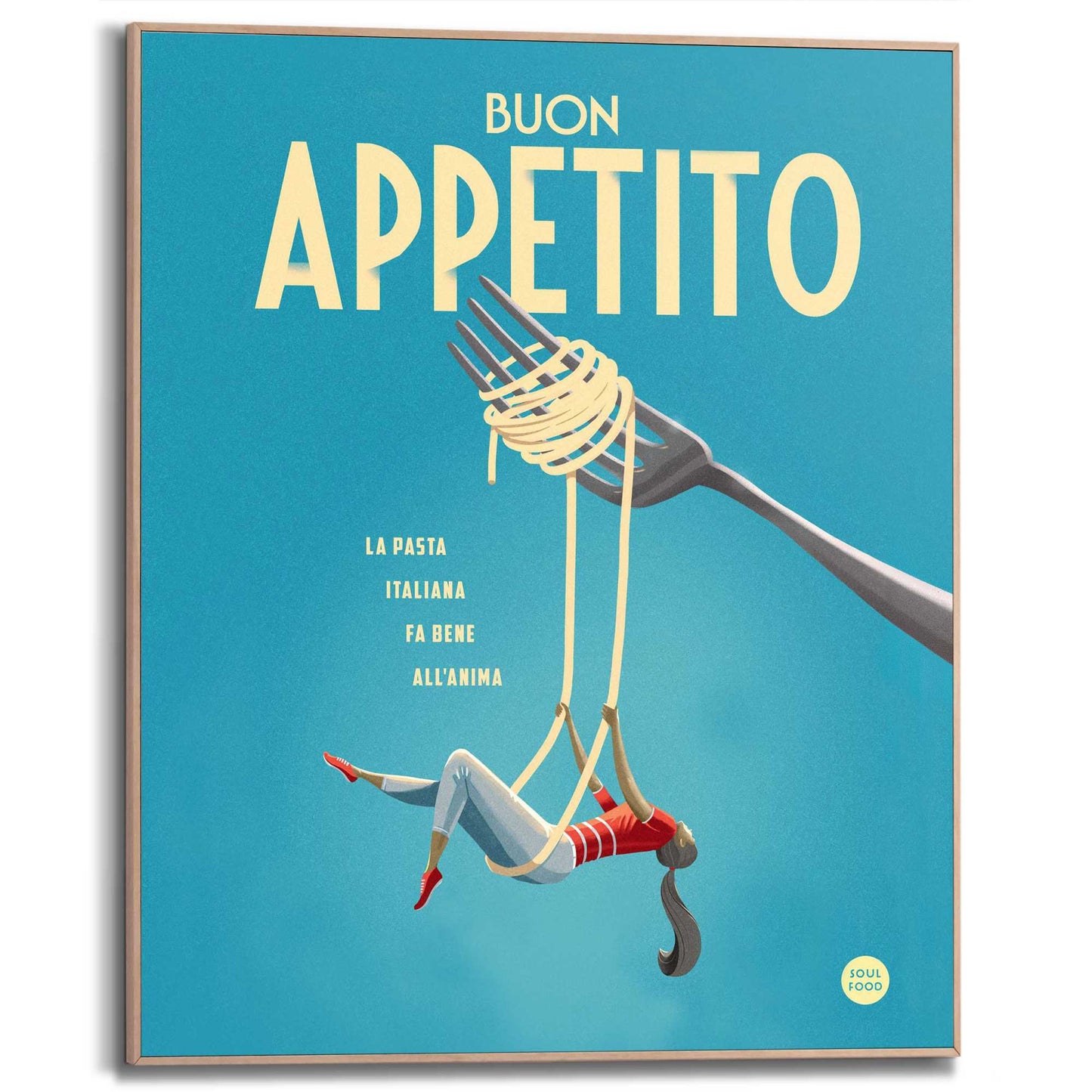 Framed Poster Spaghetti Swing 50x40