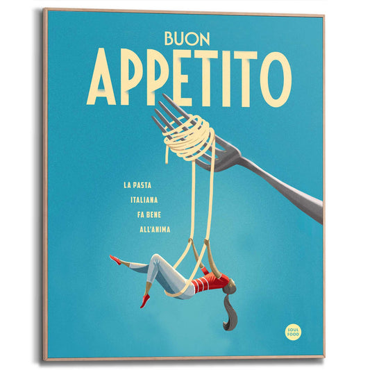 Framed Poster Spaghetti Swing 50x40
