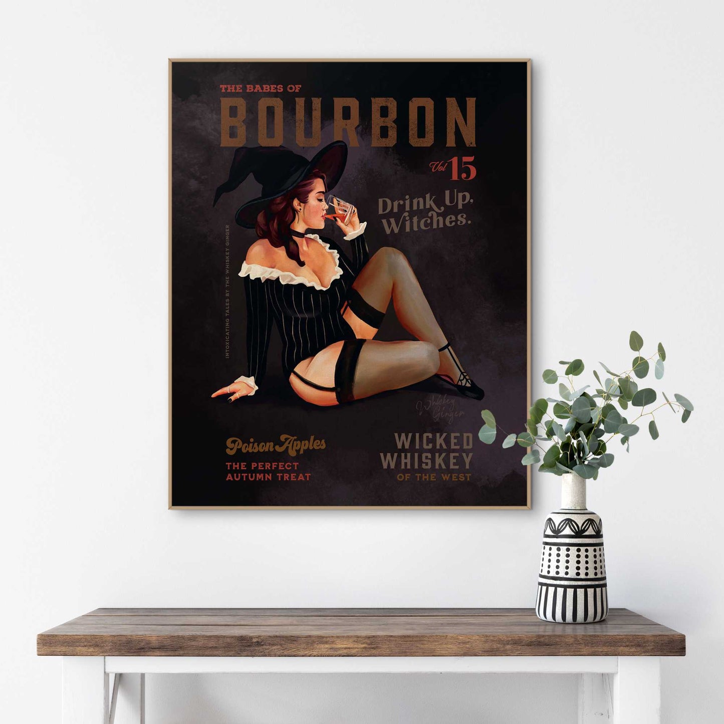 Framed Poster The Babes of Bourbon - Black 50x40