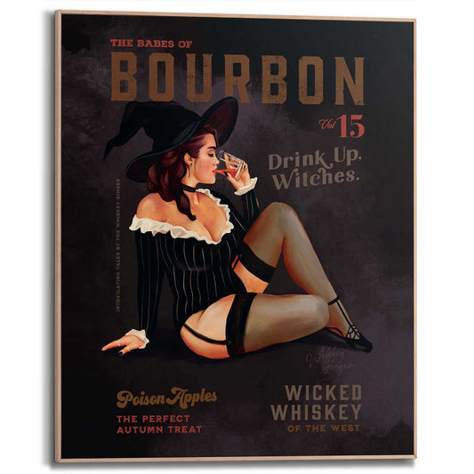 Framed Poster The Babes of Bourbon - Black 50x40