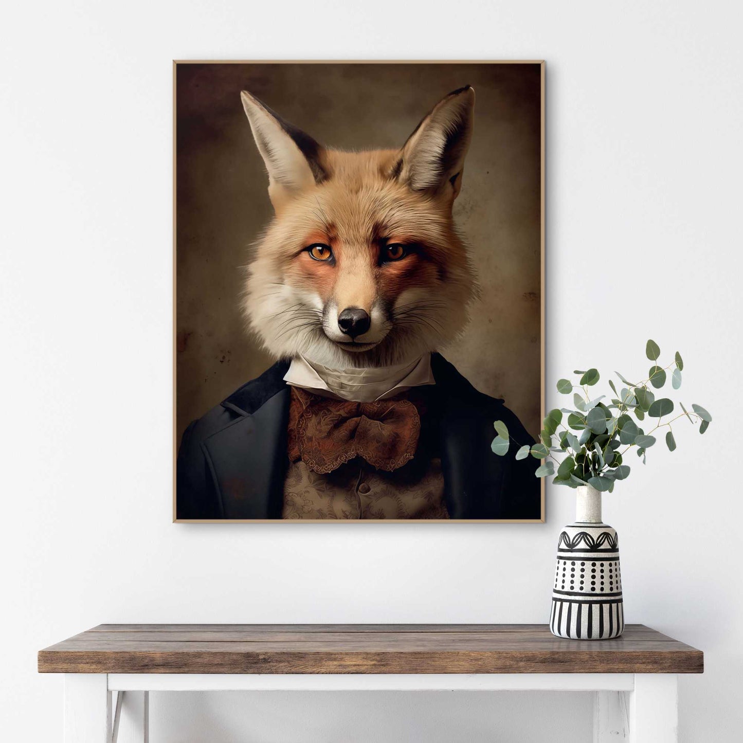 Framed Poster The Gentleman Fox 50x40
