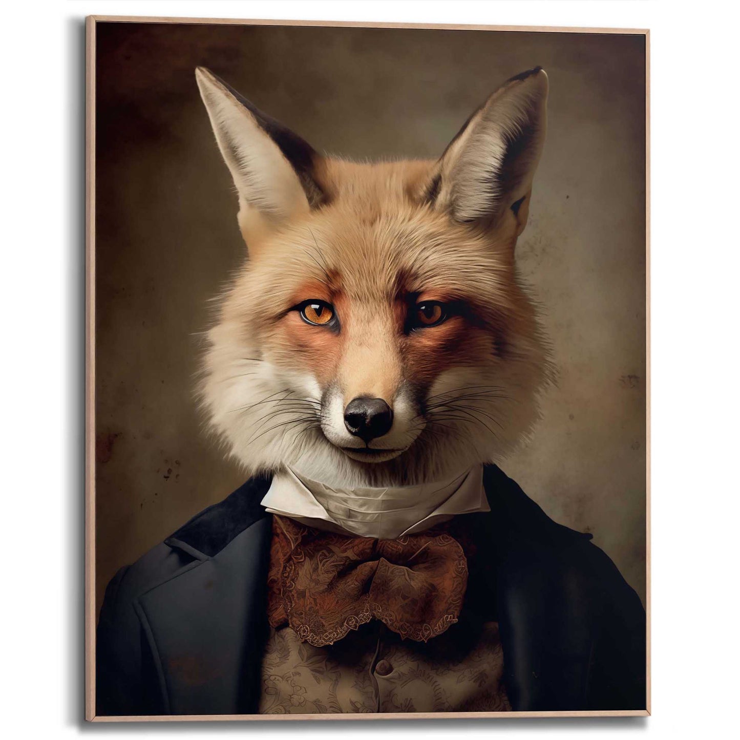 Framed Poster The Gentleman Fox 50x40