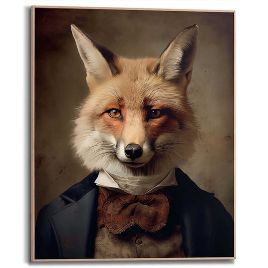 Framed Poster The Gentleman Fox 50x40