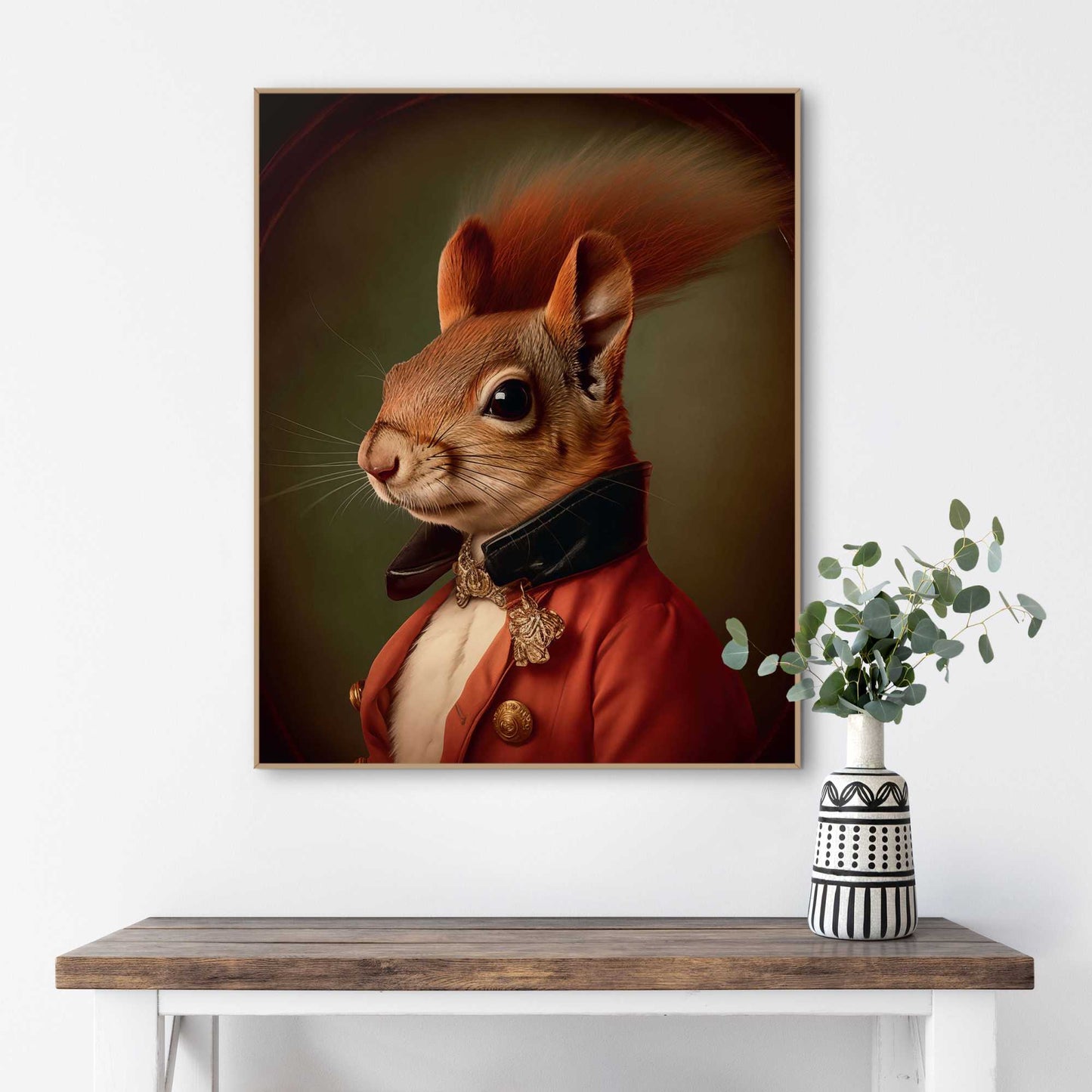 Framed Poster The Gentleman Squirrel 50x40