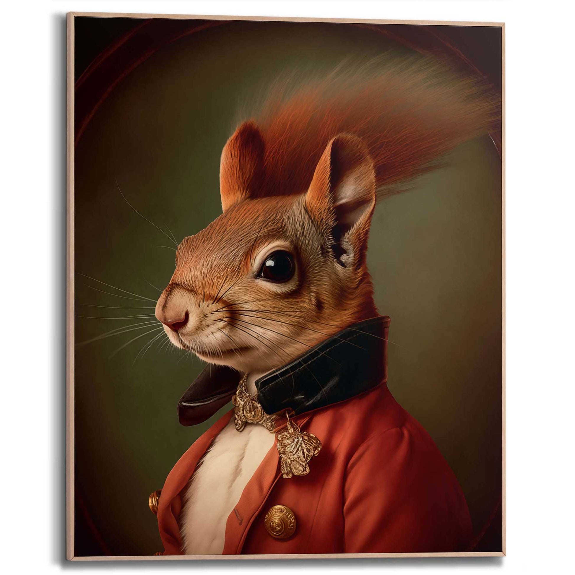 Framed Poster The Gentleman Squirrel 50x40