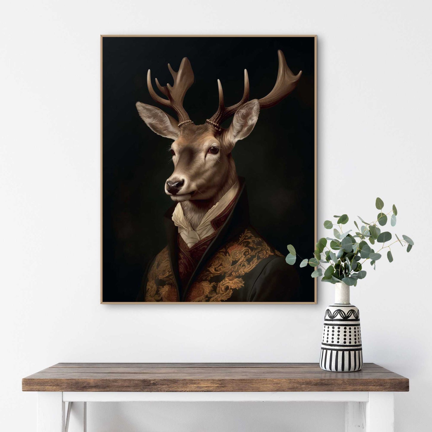 Framed Poster The Gentleman Deer 50x40