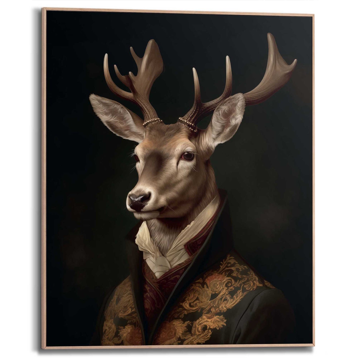 Framed Poster The Gentleman Deer 50x40