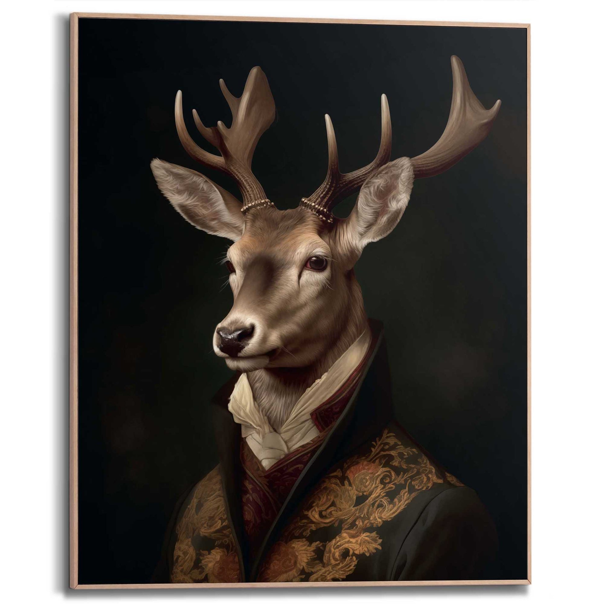 Framed Poster The Gentleman Deer 50x40