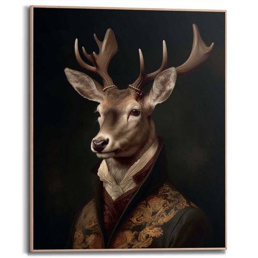 Framed Poster The Gentleman Deer 50x40