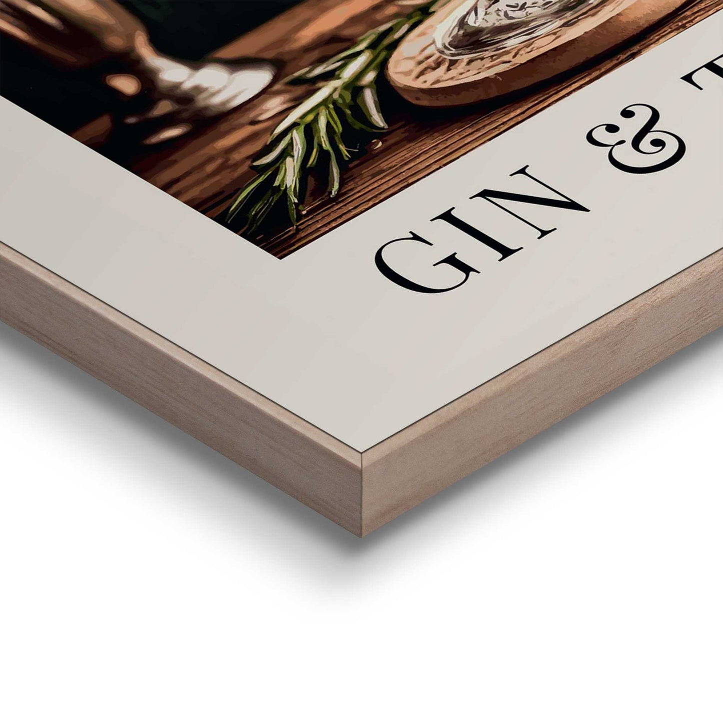 Framed Poster Gin and Tonic 50x40