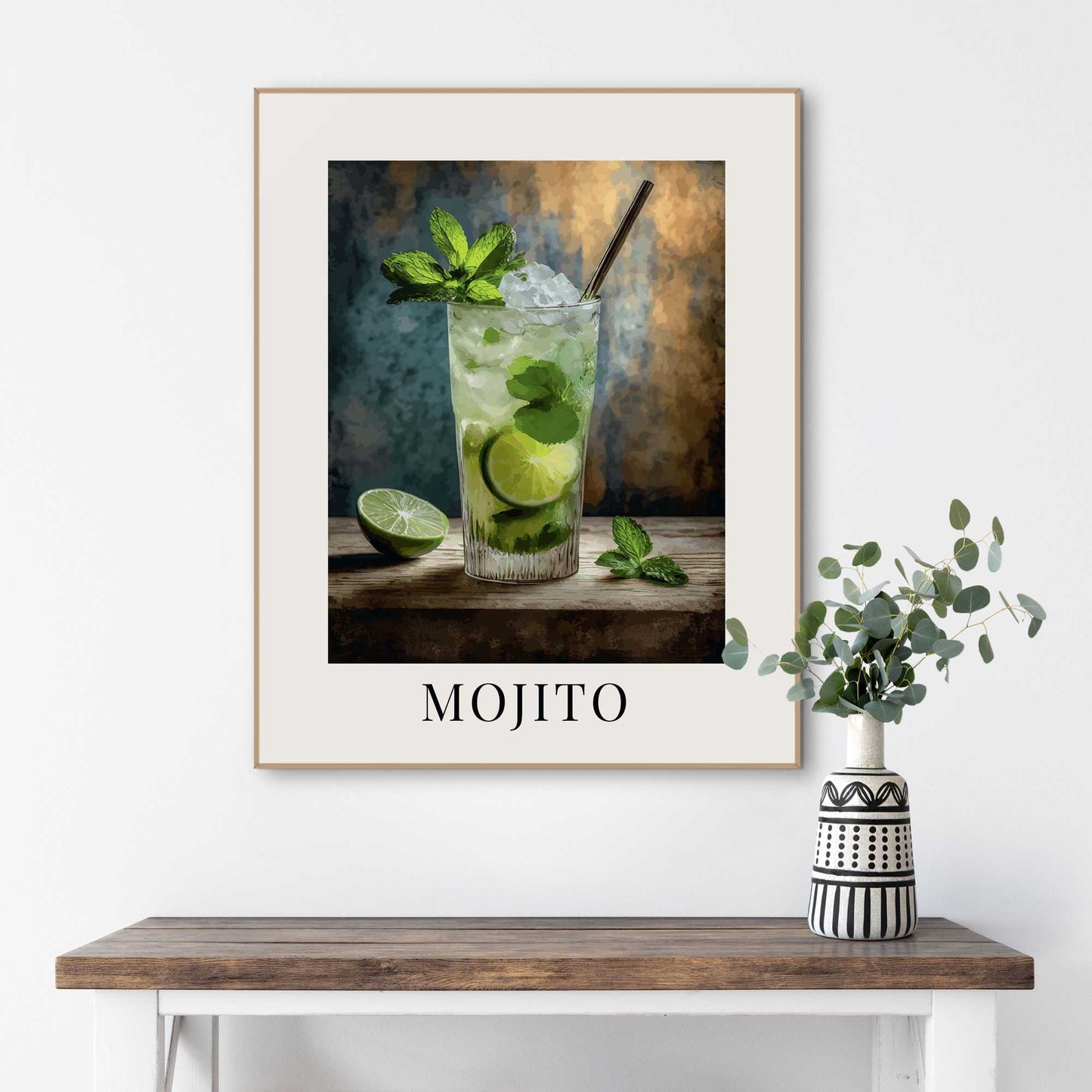 Framed Poster Mojito 50x40