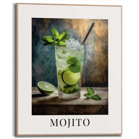 Framed Poster Mojito 50x40