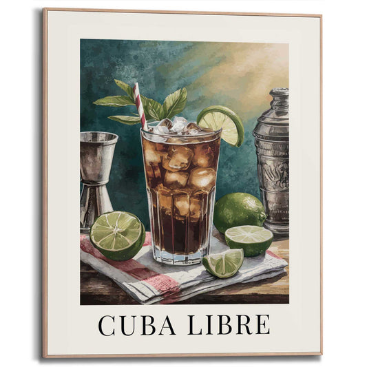 Framed Poster Cuba Libre 50x40