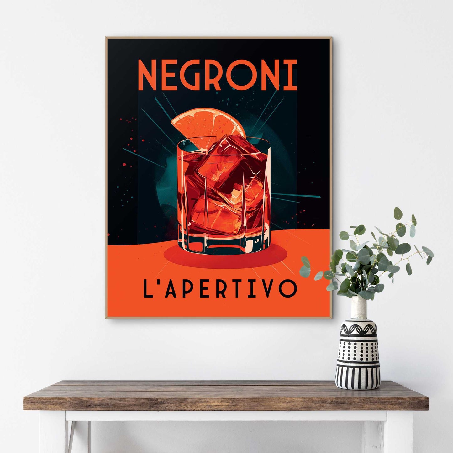 Framed Poster Midnight Negroni 50x40