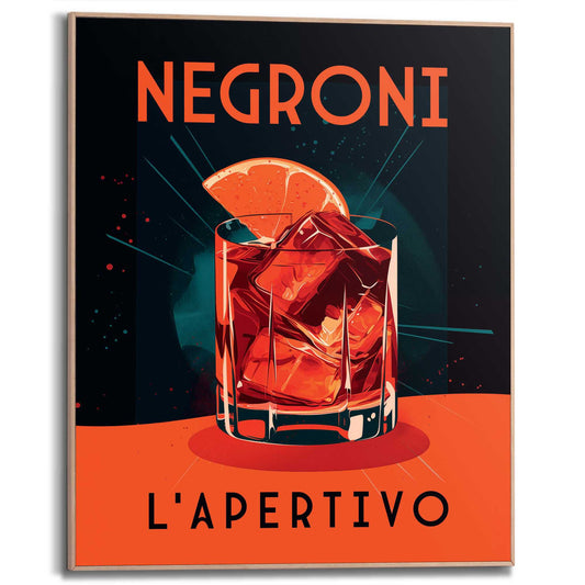 Framed Poster Midnight Negroni 50x40