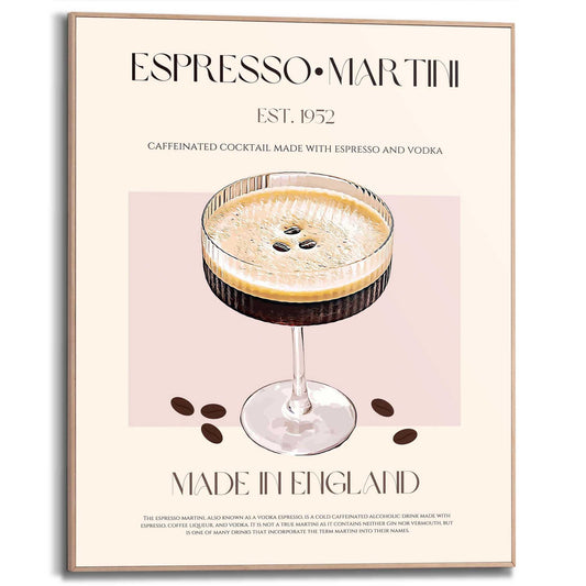 Framed Poster Classic Espresso Martini 50x40