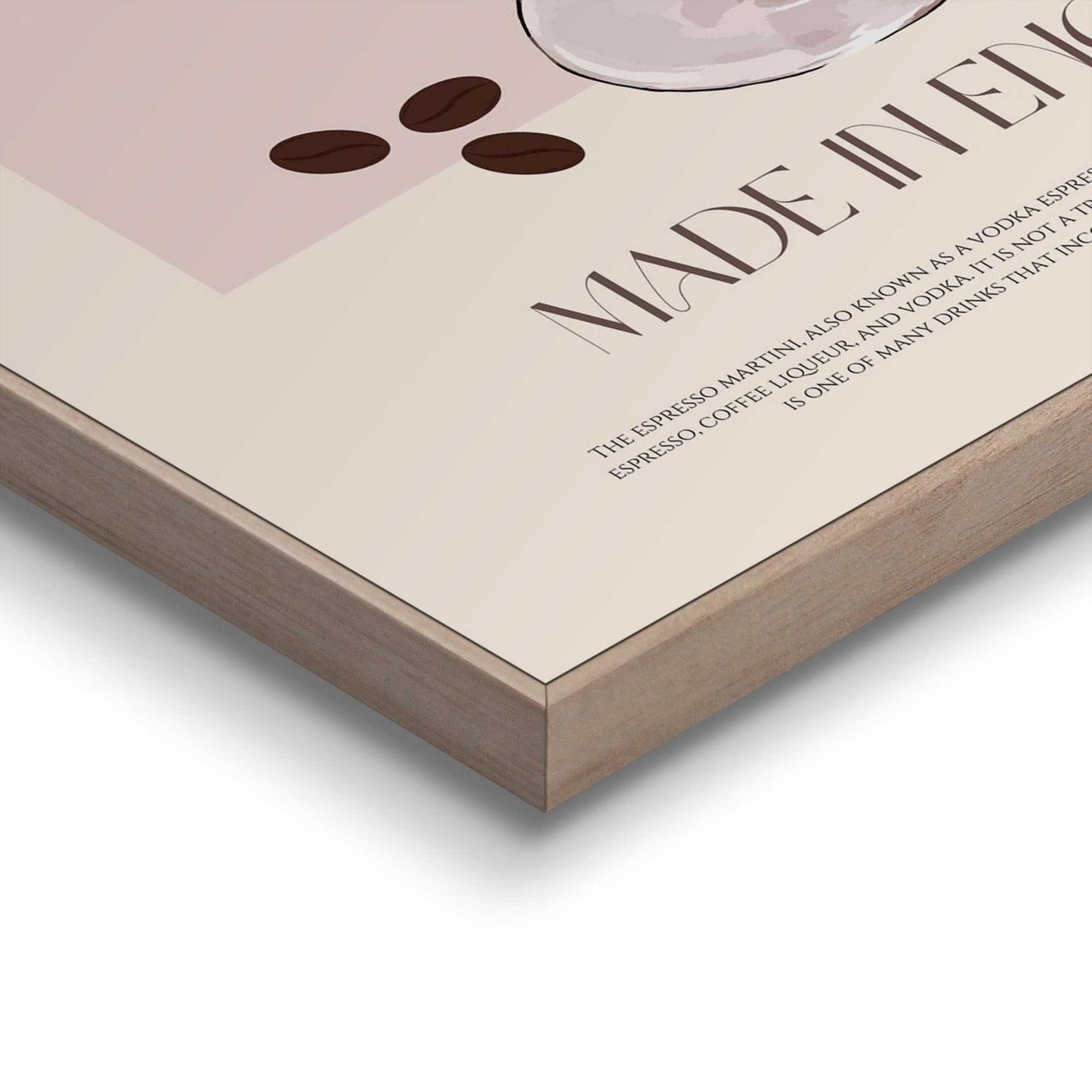 Framed Poster Classic Espresso Martini 50x40