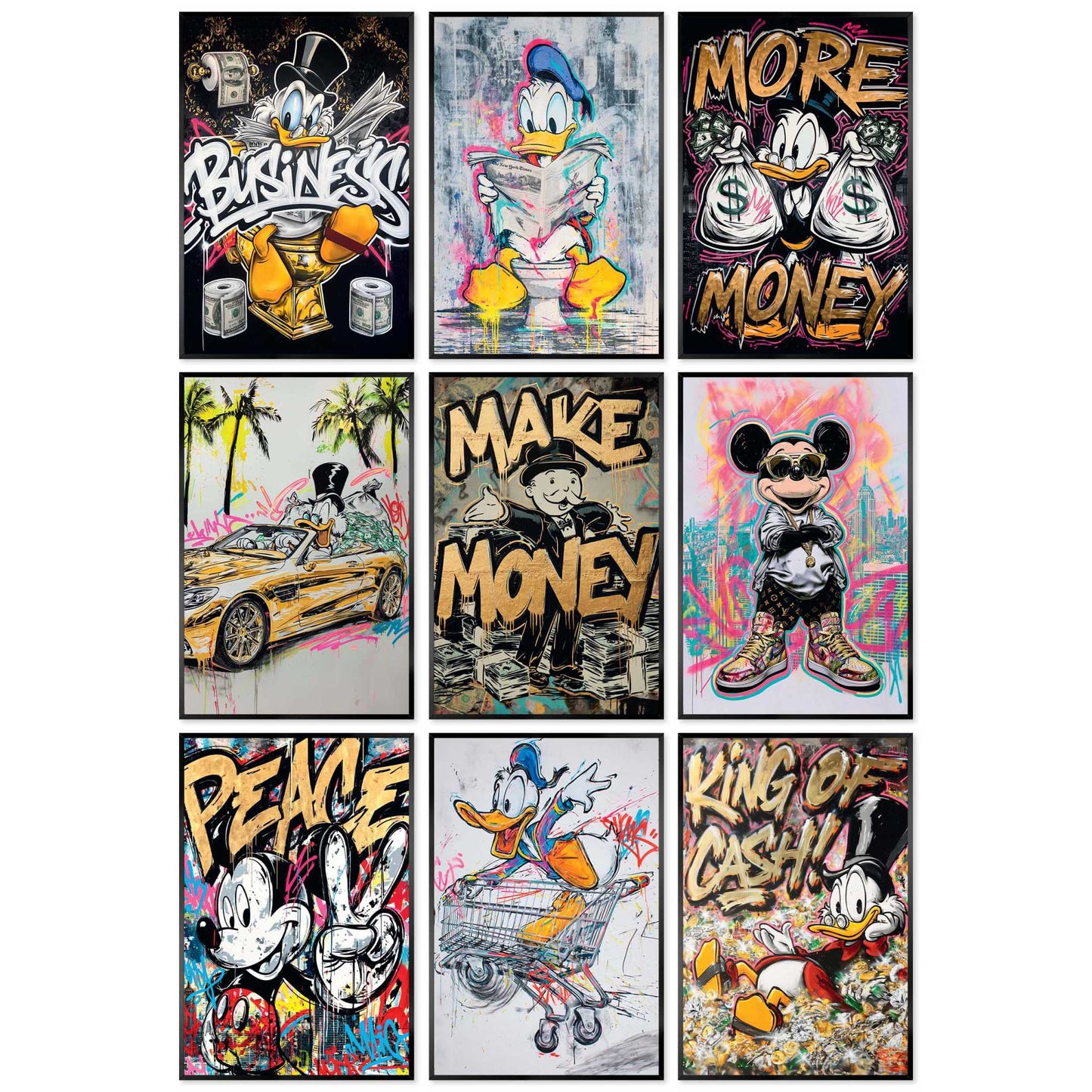 Framed Poster Urban Wealth Series 30x20