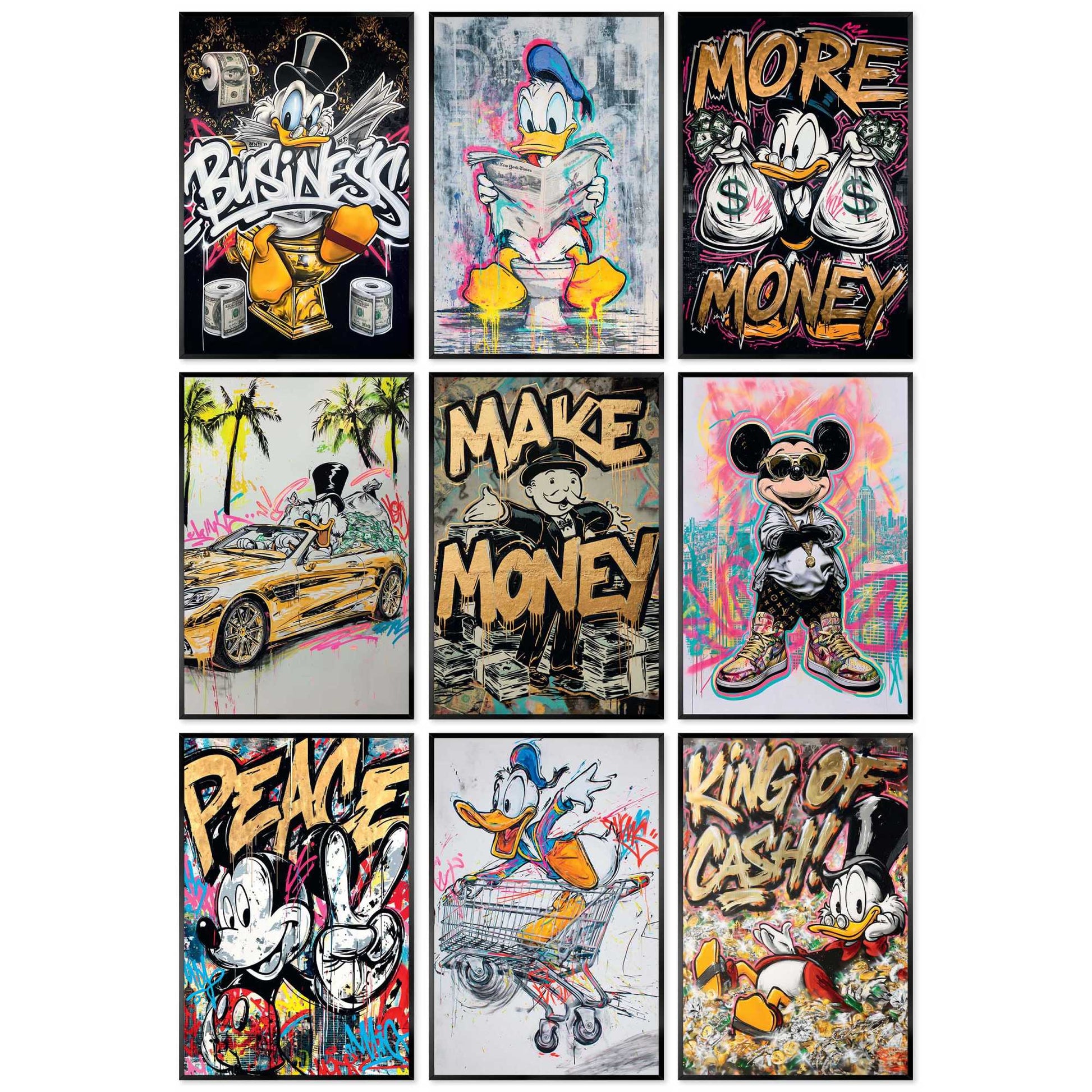 Framed Poster Urban Wealth Series 30x20