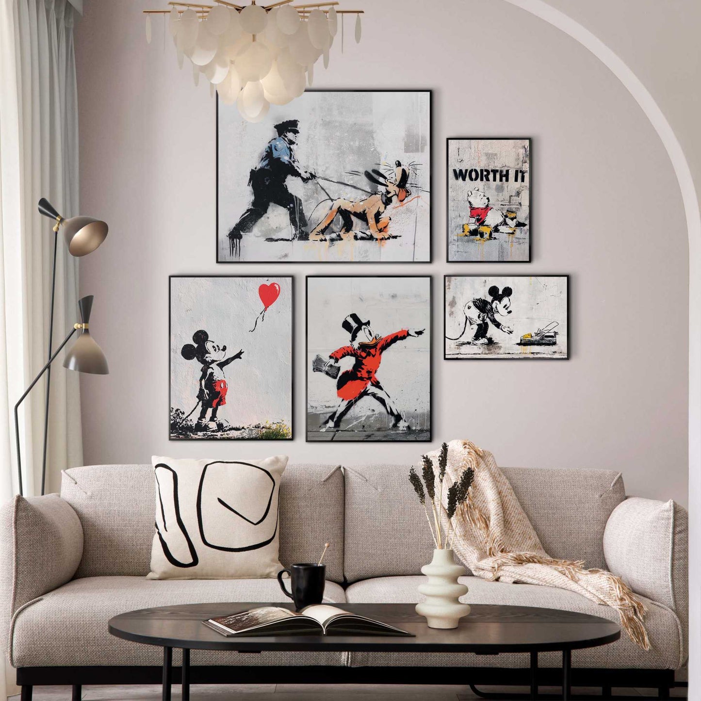Framed Poster Street Icons 50x40